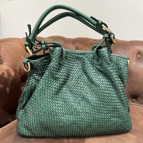 Borsa Rachele pelle Verde Foresta