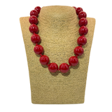Collana sfere in Resina Rosso