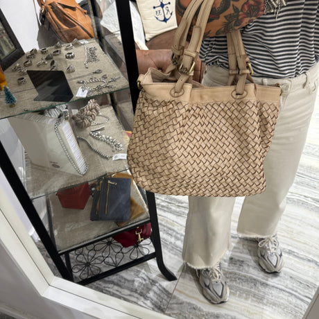 Borsa Intreccio Small Crema