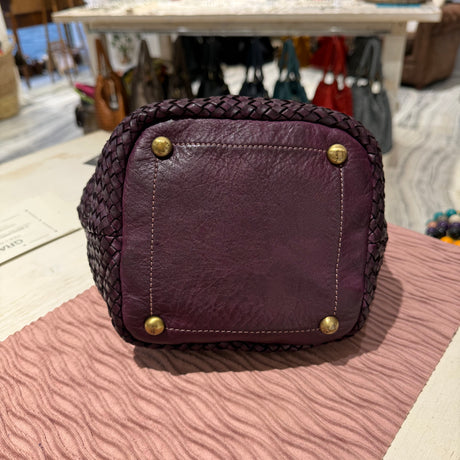 Borsa cestino Hermione small Borgogna