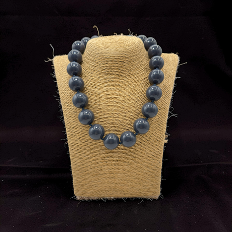 Collana sfere in Resina Grigio Fume’