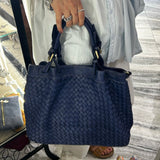 Borsa Intreccio Blu