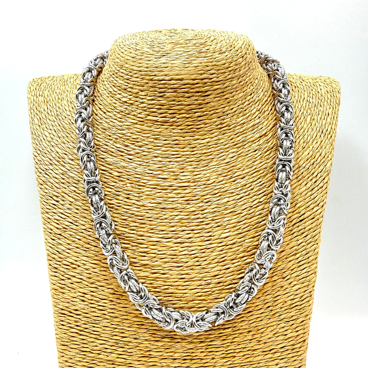 Collana Bizantina con anelli Godronati 0.8 mm