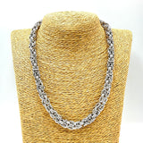 Collana Bizantina con anelli Godronati 0.8 mm