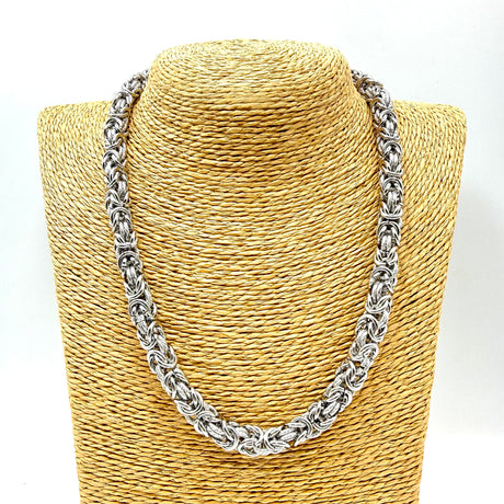 Collana Bizantina con anelli Godronati 0.8 mm