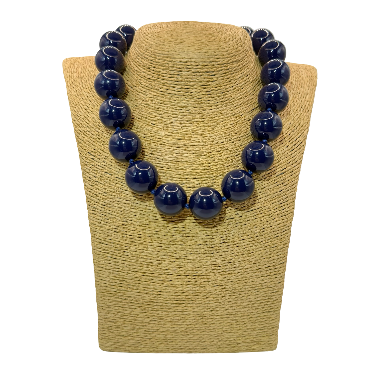 Collana sfere in Resina Blu scuro