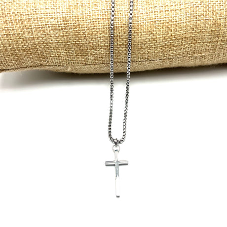 Collana Croce Acciaio