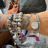 Bracciale rigido 3 fili con moneta