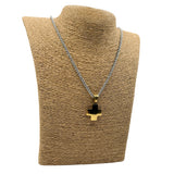Collana Croce Bicolor acciaio inossidabile