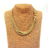 Collana Multifili Spiga Dorata