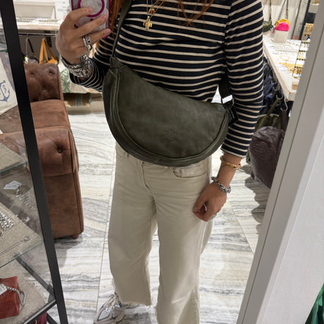 Borsa Marsupio Mezzaluna Verde Militare