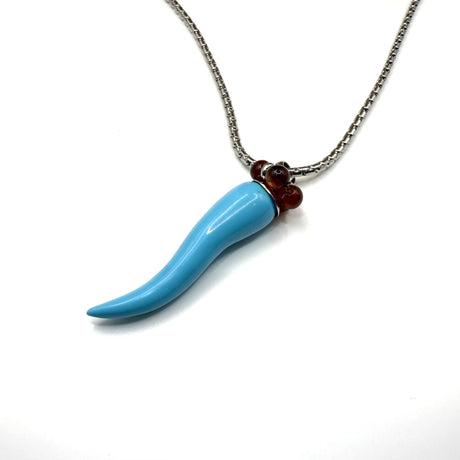 Collana Lucky Corno Turchese