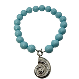 Collana Resina Conchiglia Acciaio