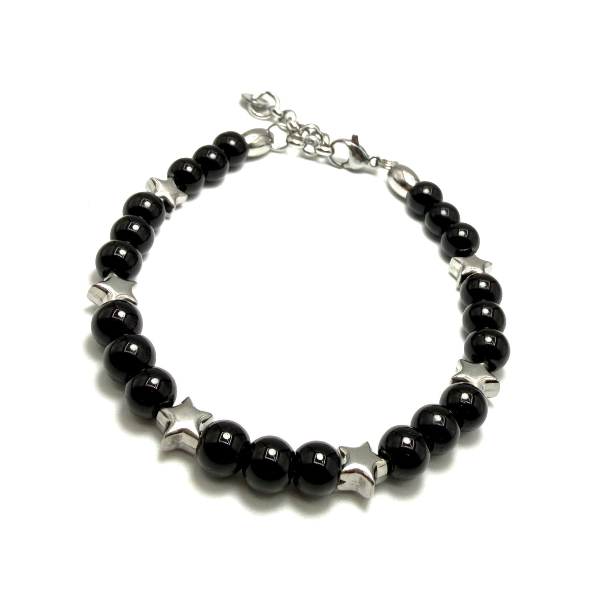 Bracciale pietre e pepite Stelle in Acciaio inossidabile