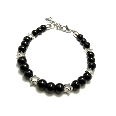 Bracciale pietre e pepite Stelle in Acciaio inossidabile