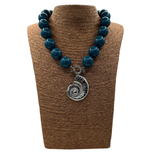 Collana Resina Conchiglia Acciaio