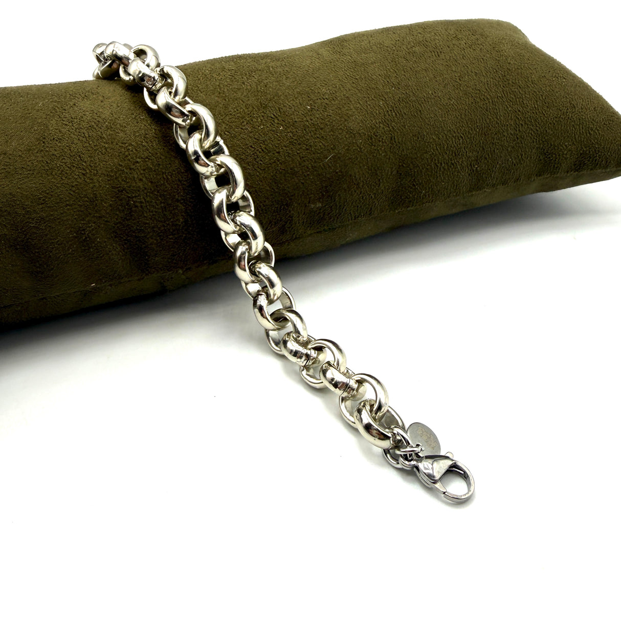 Bracciale Maglia Rolò Alluminio lucida