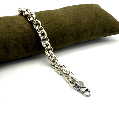 Bracciale Maglia Rolò Alluminio lucida