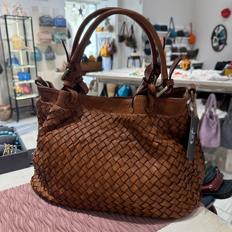 Borsa Intreccio Small Cuoio