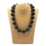 Collana sfere in Resina Multicolor Verde Mélange