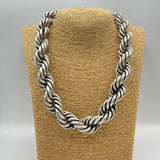 Collana Torcione Ottone Silver