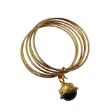 Bracciale 6 fili Lanterna Campana Verde