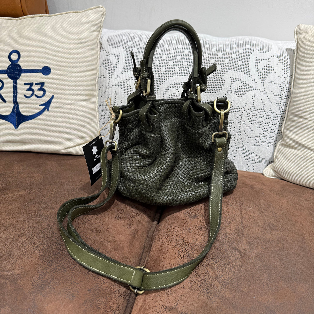 Borsa Rachele Small Verde Militare