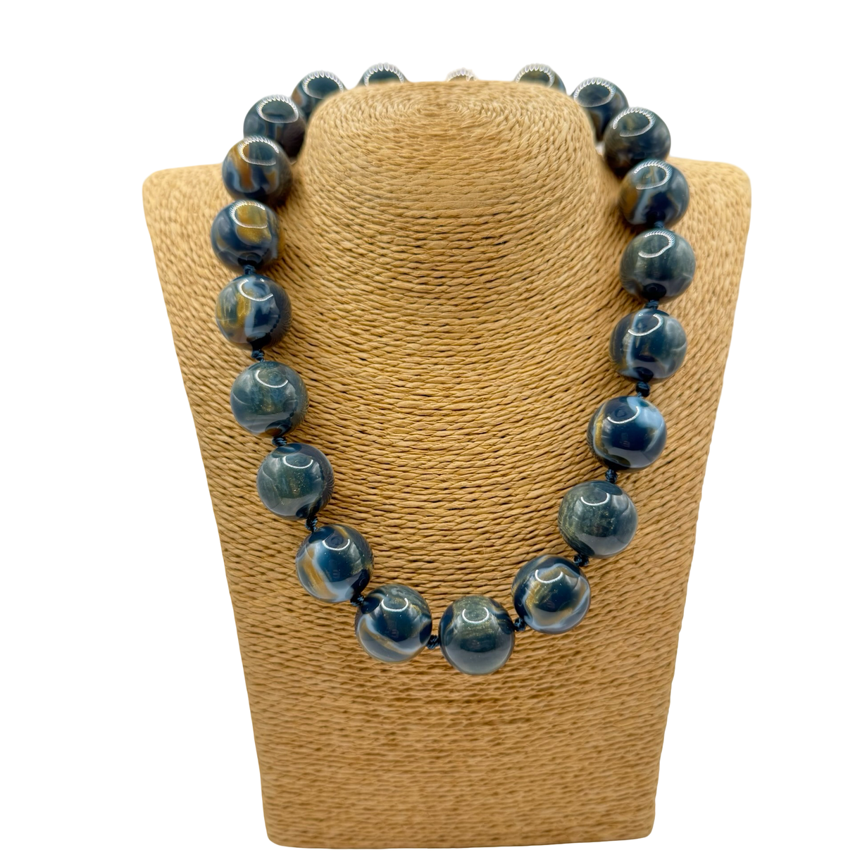 Collana sfere in Resina Multicolor Lunare Ottanio