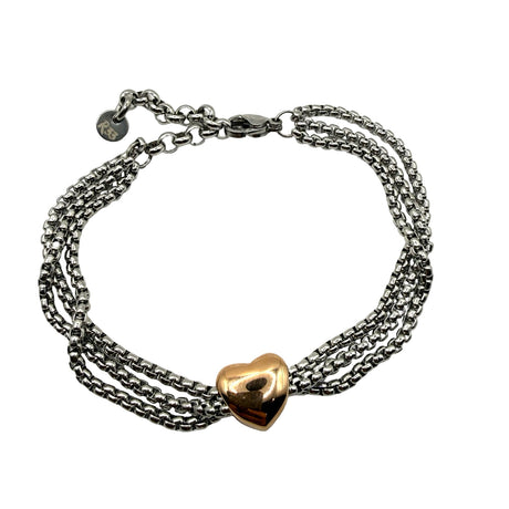 Bracciale pepita cuore Acciaio inossidabile