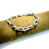 Bracciale maglia rolò rettangolo acciaio inossidabile
