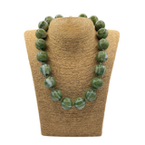 Collana sfere in Resina Verde Giada