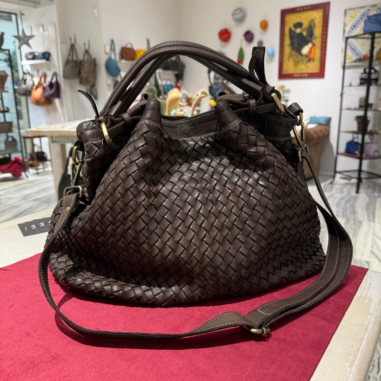 Borsa Intreccio Big Testa di Moro