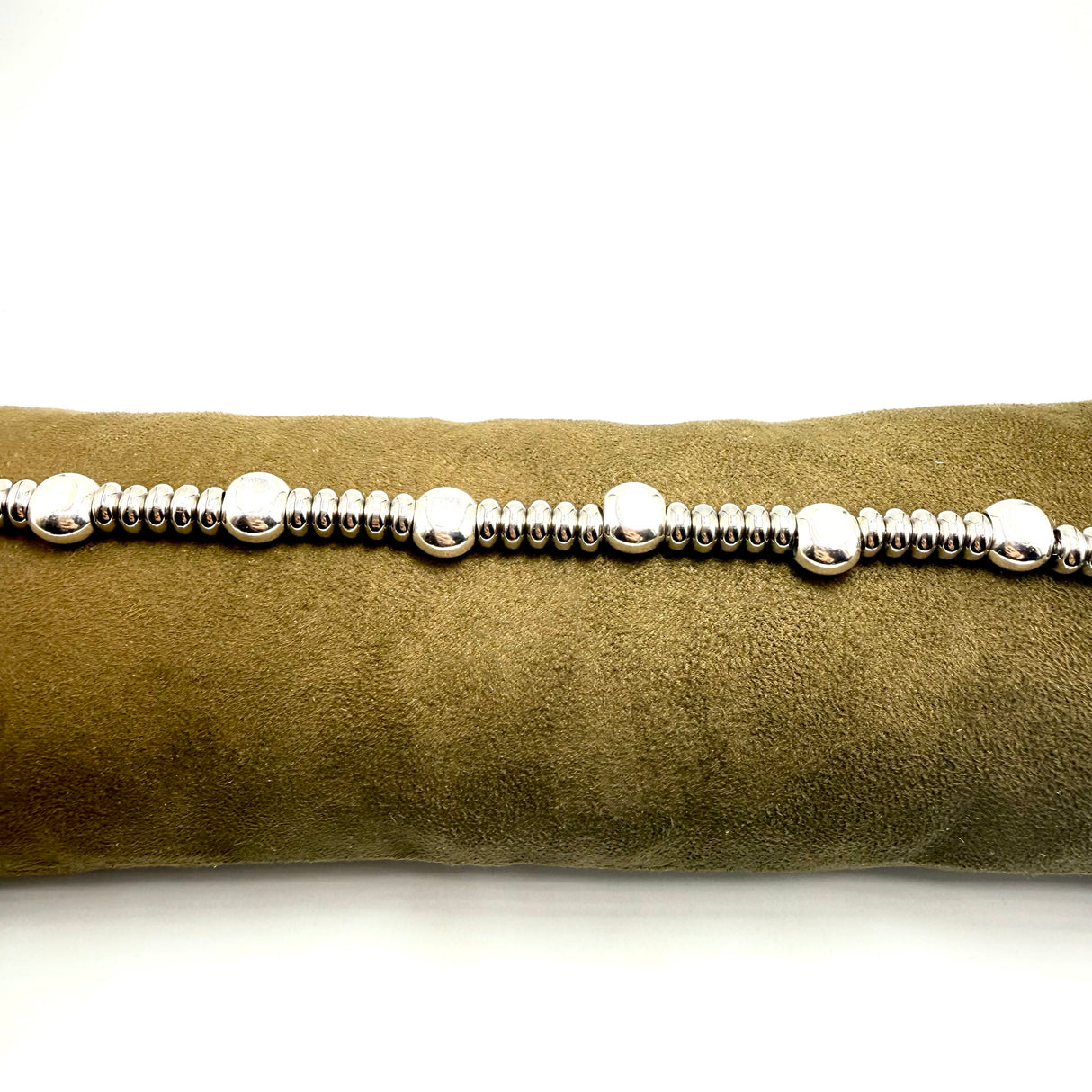 Bracciale Girelle Acciaio e pepite Argento925