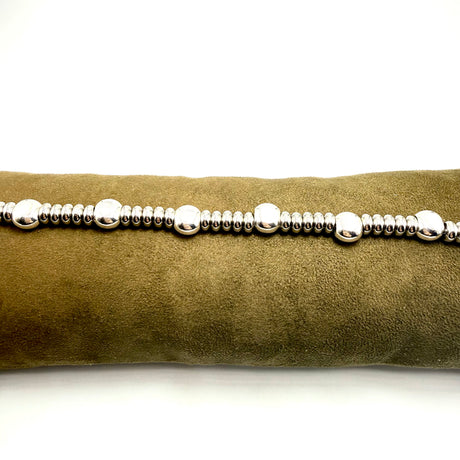 Bracciale Girelle Acciaio e pepite Argento925