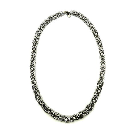 Collana Bizantina con anelli Godronati 0.8 mm