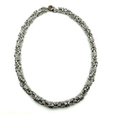 Collana e bracciale Bizantina Anelli ritorti DUO