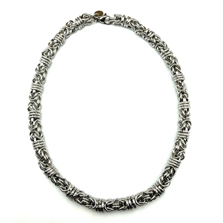 Collana e bracciale Bizantina Anelli ritorti DUO