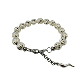 Bracciale Sfere ritorte big Argento925 Corno