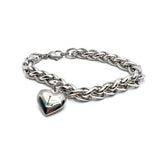 Bracciale Spiga con Lettera e Cuore, SCEGLI LA TUA...