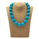 Collana sfere in Resina Verde Oltremare