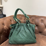 Borsa Rachele pelle Verde Foresta