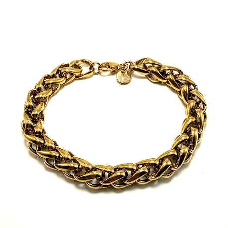 Bracciale Spiga Big Gold Acciaio inossidabile