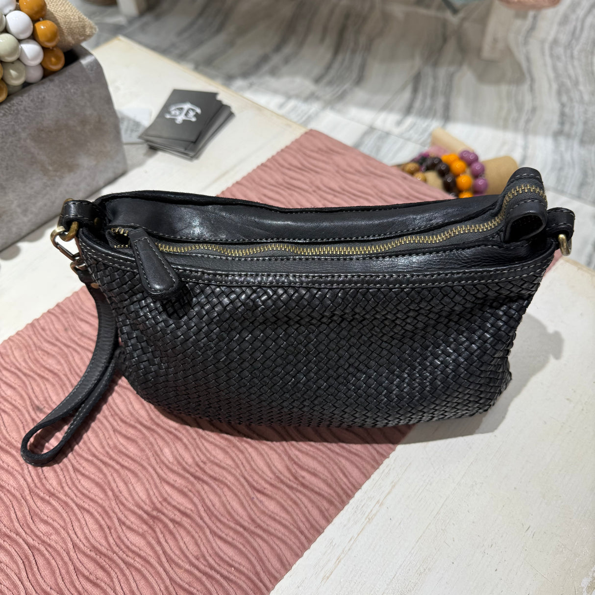 Pochette Intreccio Black