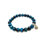 Bracciale pietre Occhio di Tigre Blue