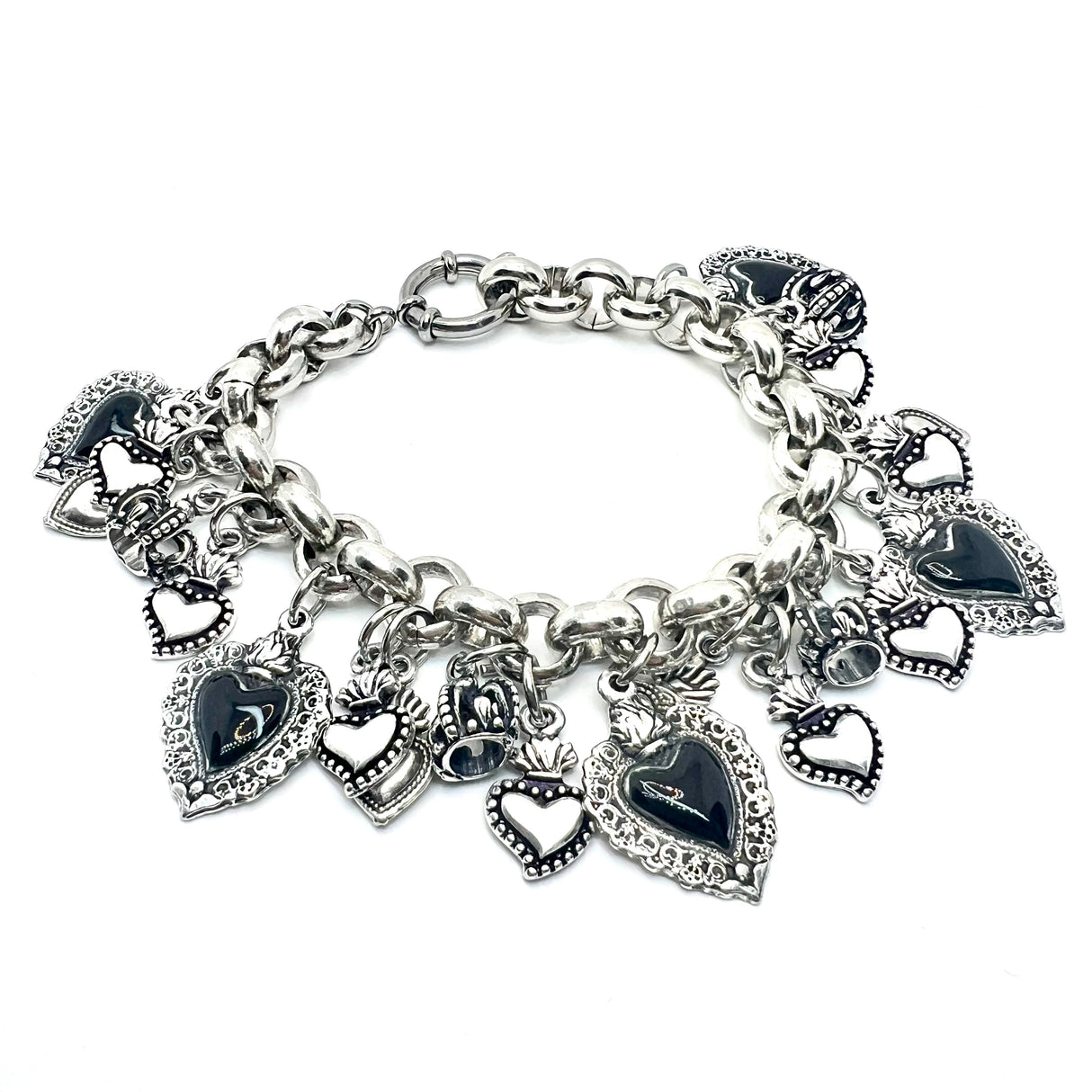 BRACCIALE LUCKY CUORE SACRO BLACK