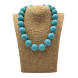 Collana sfere in Resina Turchese Scuro
