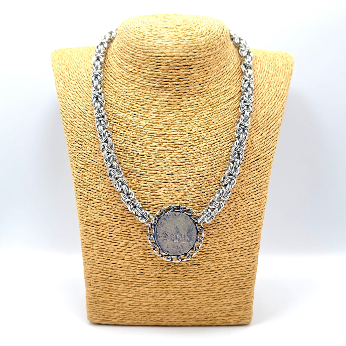 Collana Bizantina con Moneta 500 Lire