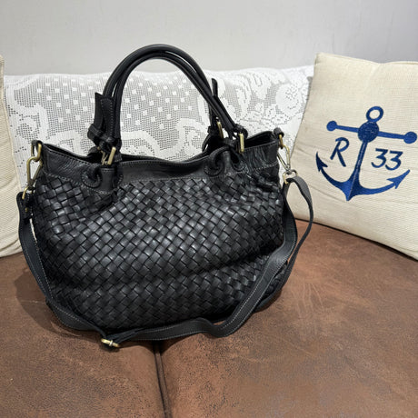 Borsa Intreccio Small Nera