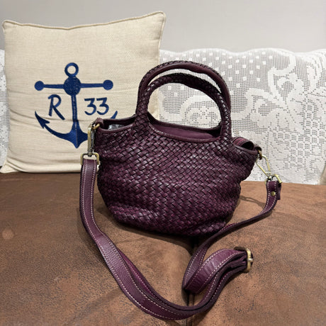 Borsa cestino Hermione small Borgogna