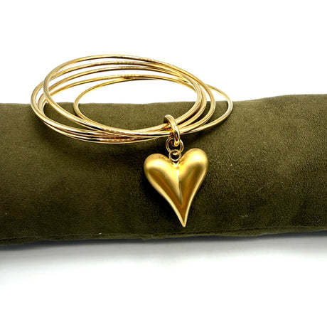Bracciale 5 fili Cuore Acciaio inossidabile